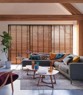 Custom wooden Venetian blinds for stylish windows