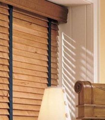 Modern wooden Venetian blinds with custom fitting