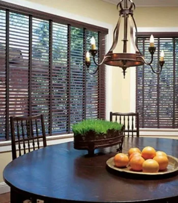 Custom fit wooden Venetian blinds in Dubai style
